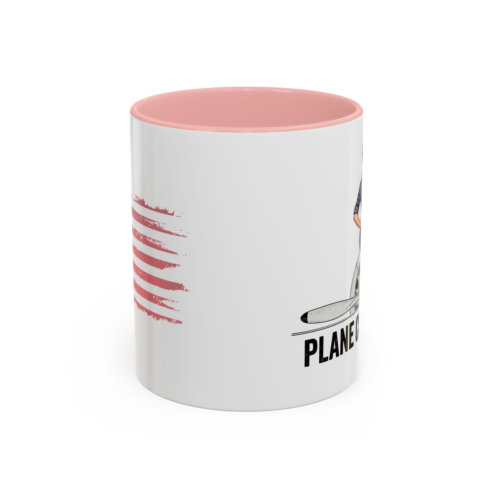 Plane Crazy Life Coffee Mug — Vintage Pinup Pilot Aviation Gift