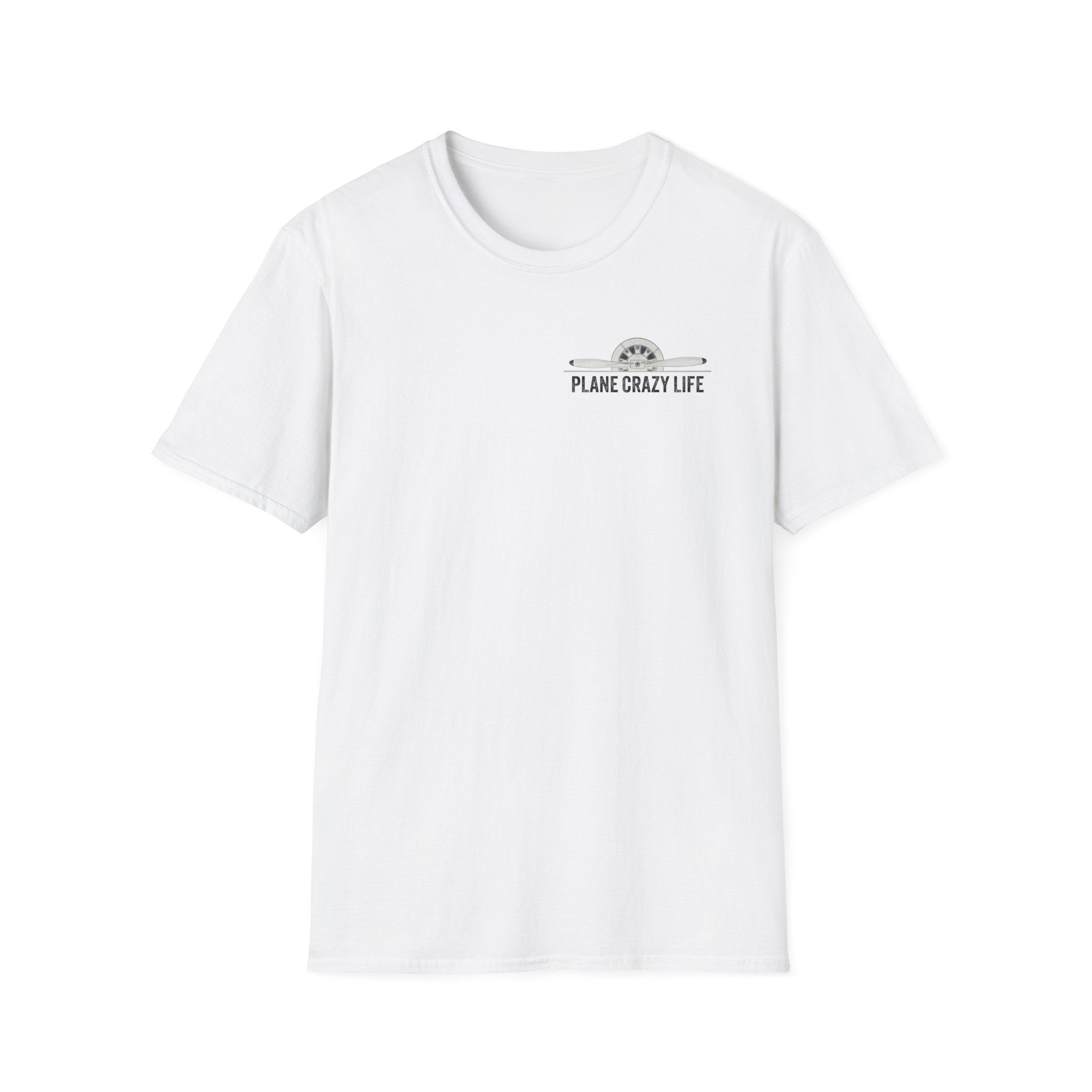 P-40 Warhawk Fighter Plane T-Shirt — “Plane Crazy Life” Vintage Aviation Graphic