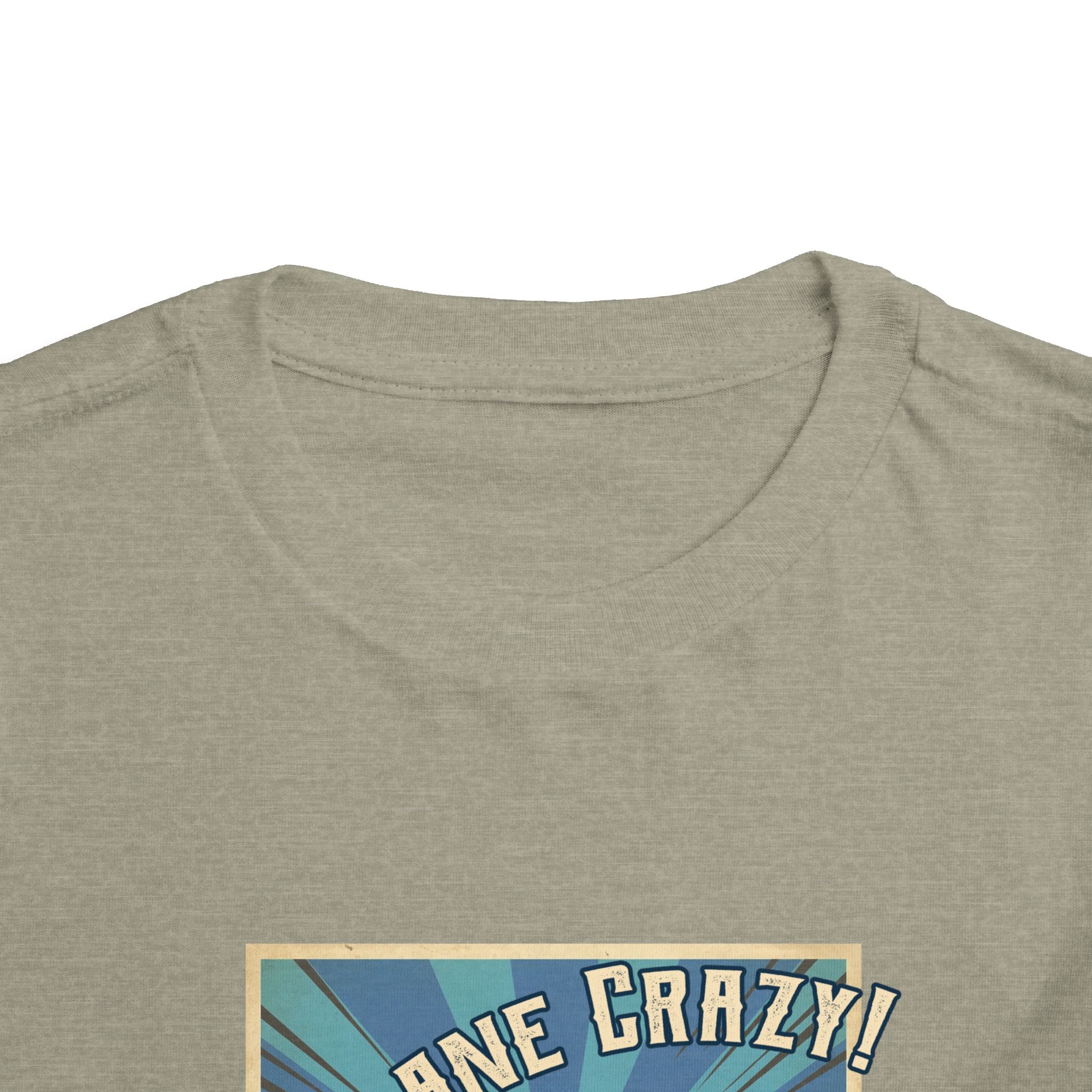Toddler Plane Crazy Tee — 'I'm Plane Crazy! (Just Ask My Mom)' Vintage Airplane Shirt