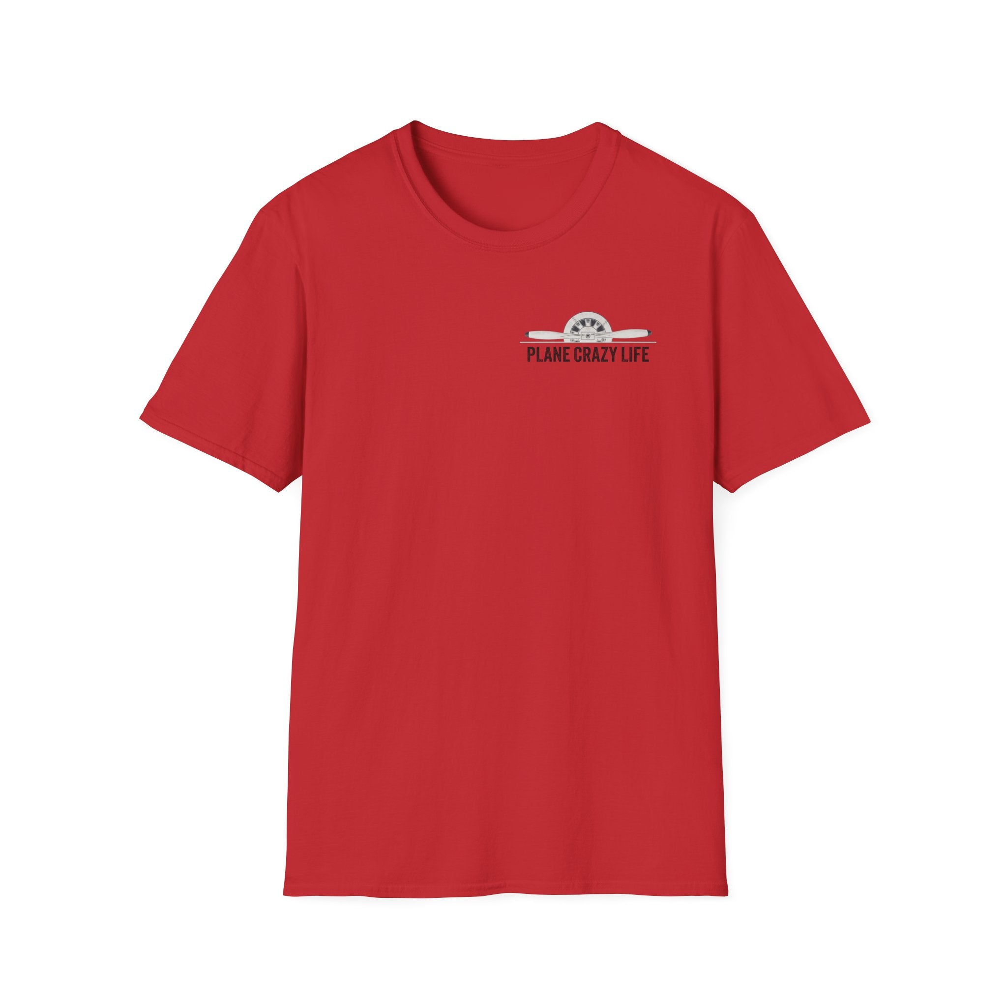 P-40 Warhawk Fighter Plane T-Shirt — “Plane Crazy Life” Vintage Aviation Graphic