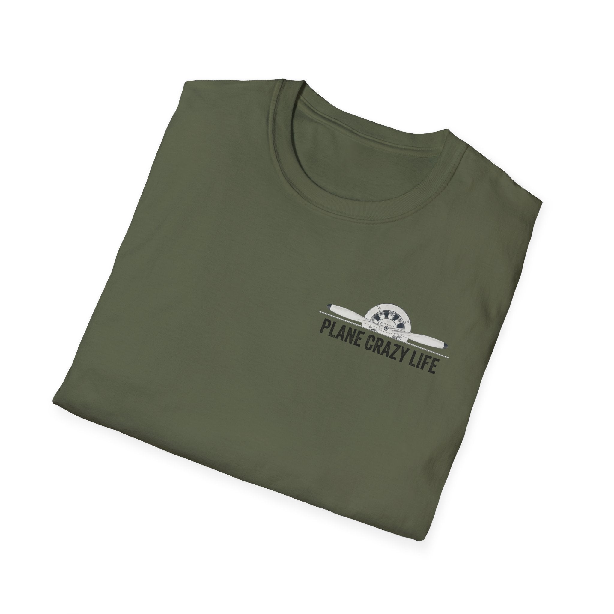 P-40 Warhawk Fighter Plane T-Shirt — “Plane Crazy Life” Vintage Aviation Graphic