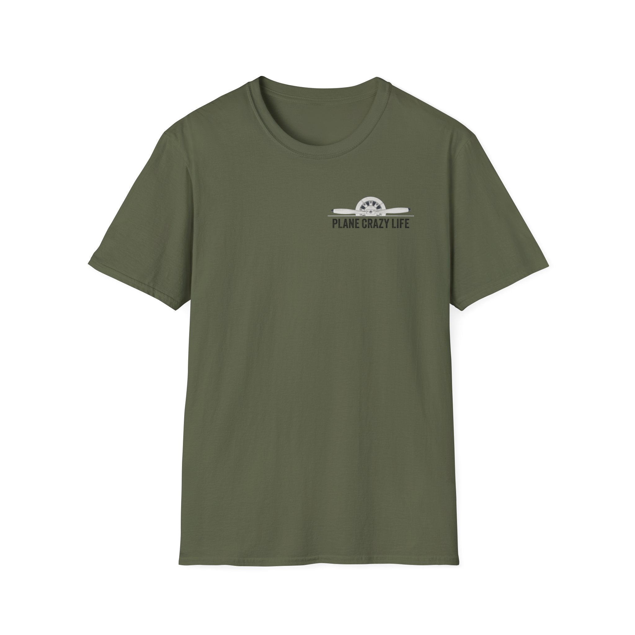 P-40 Warhawk Fighter Plane T-Shirt — “Plane Crazy Life” Vintage Aviation Graphic