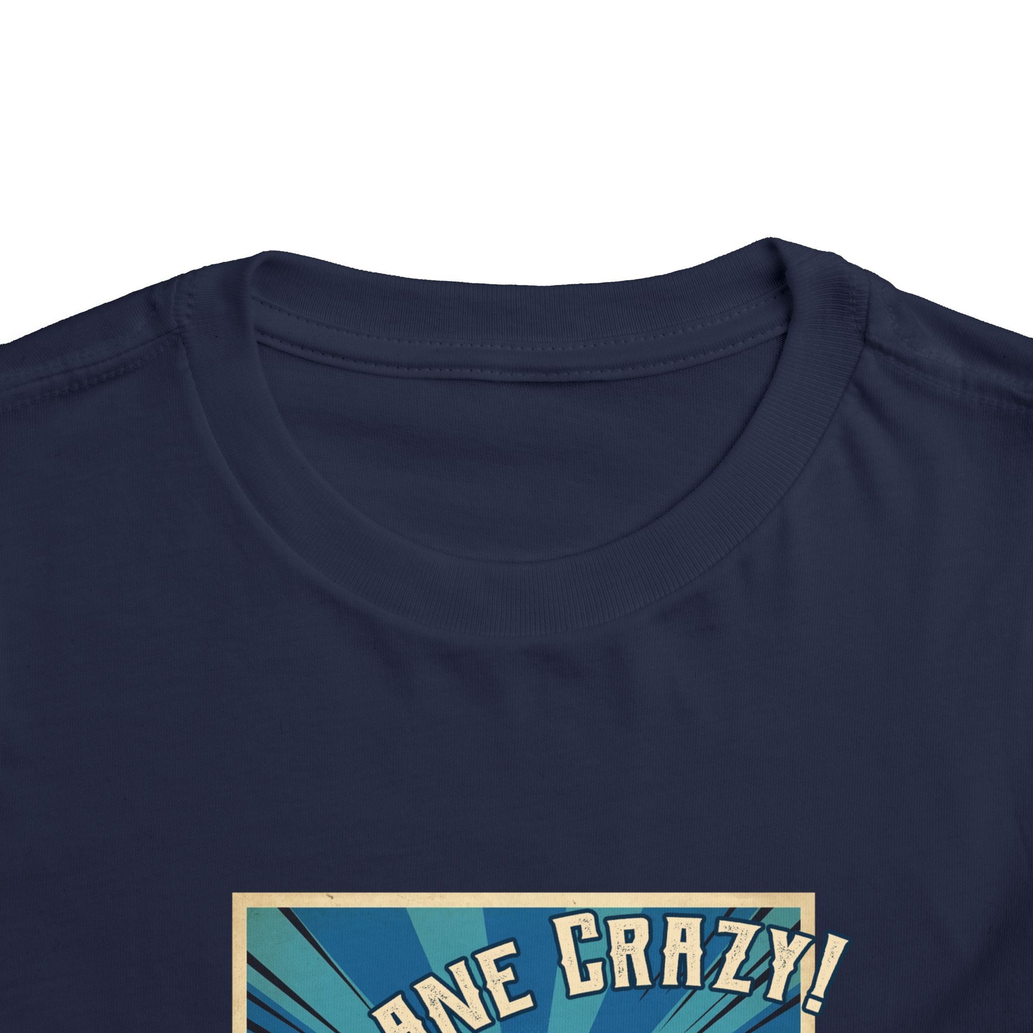 Toddler Plane Crazy Tee — 'I'm Plane Crazy! (Just Ask My Mom)' Vintage Airplane Shirt