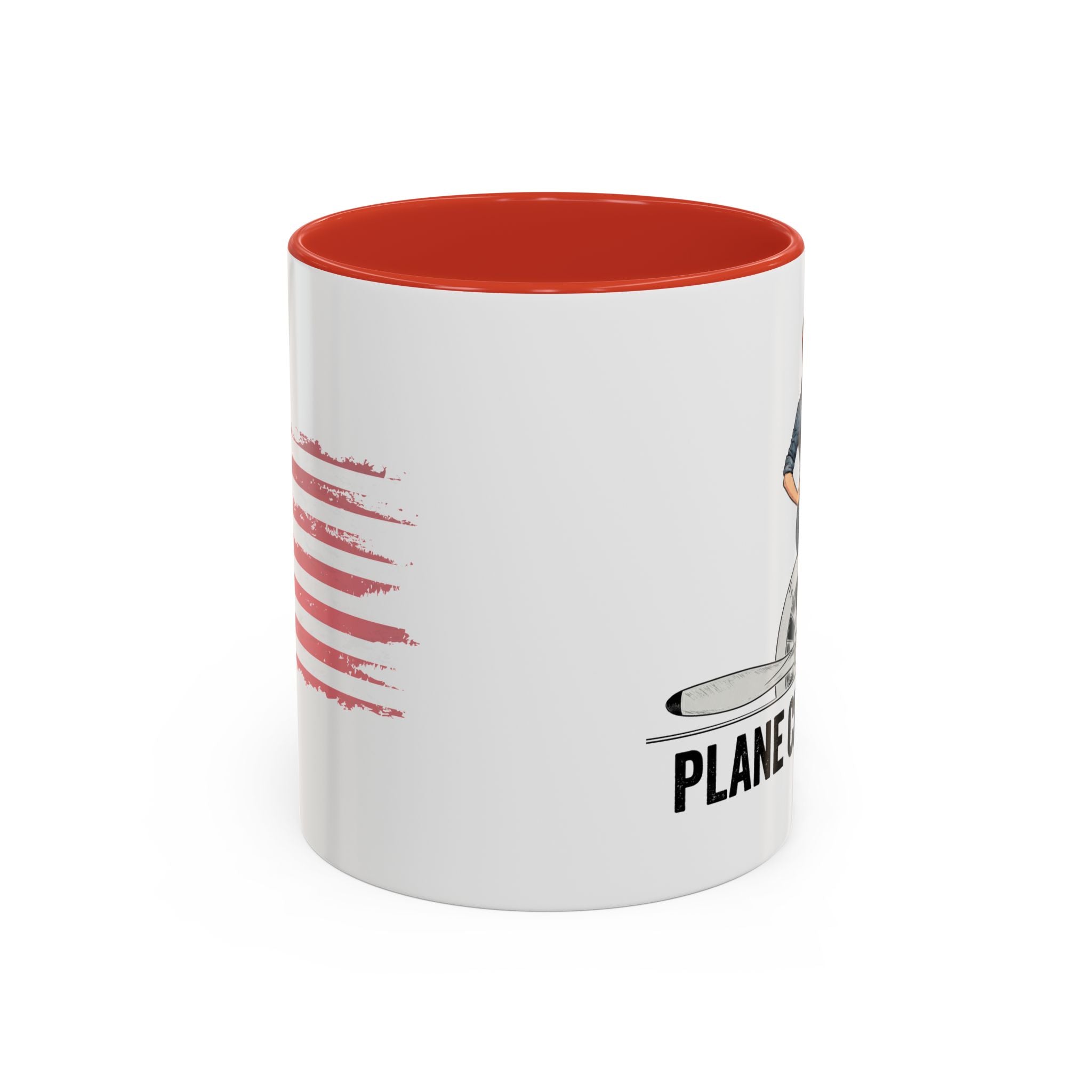 Plane Crazy Life Coffee Mug — Vintage Pinup Pilot Aviation Gift