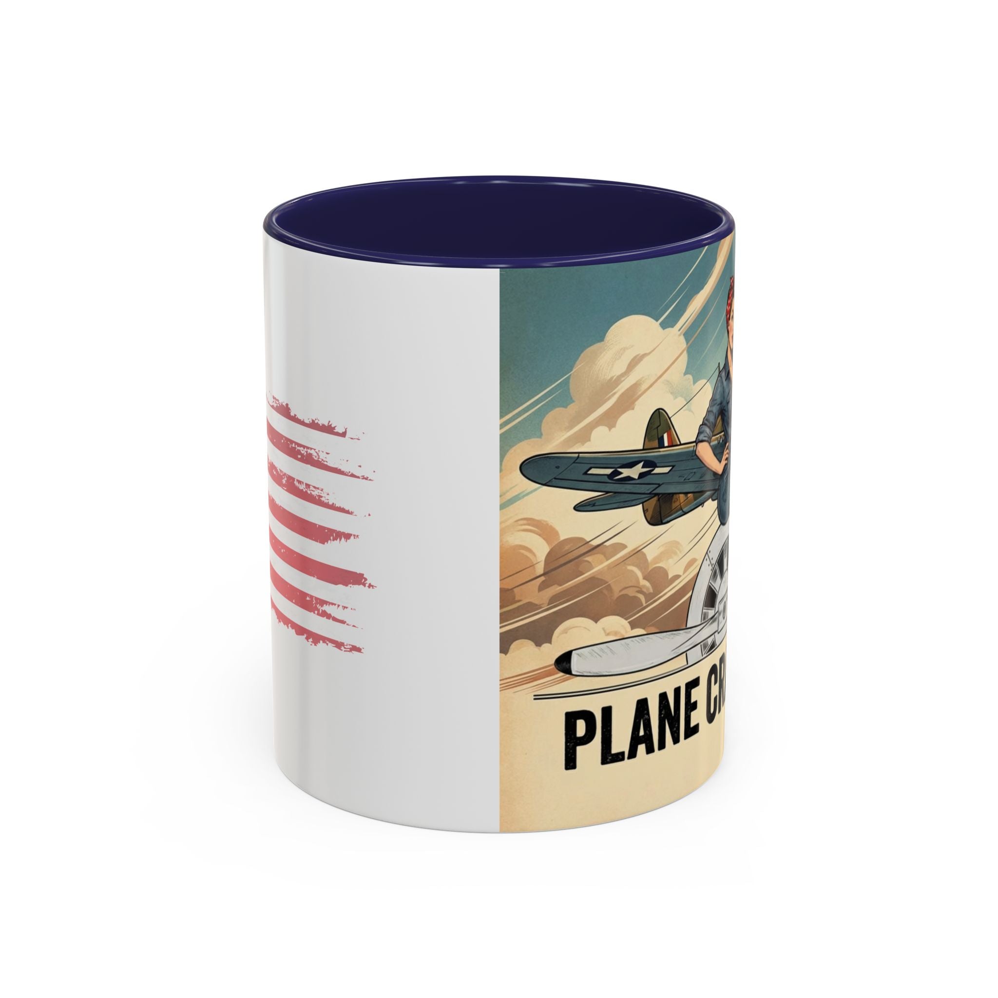 Vintage Plane Crazy Life Coffee Mug