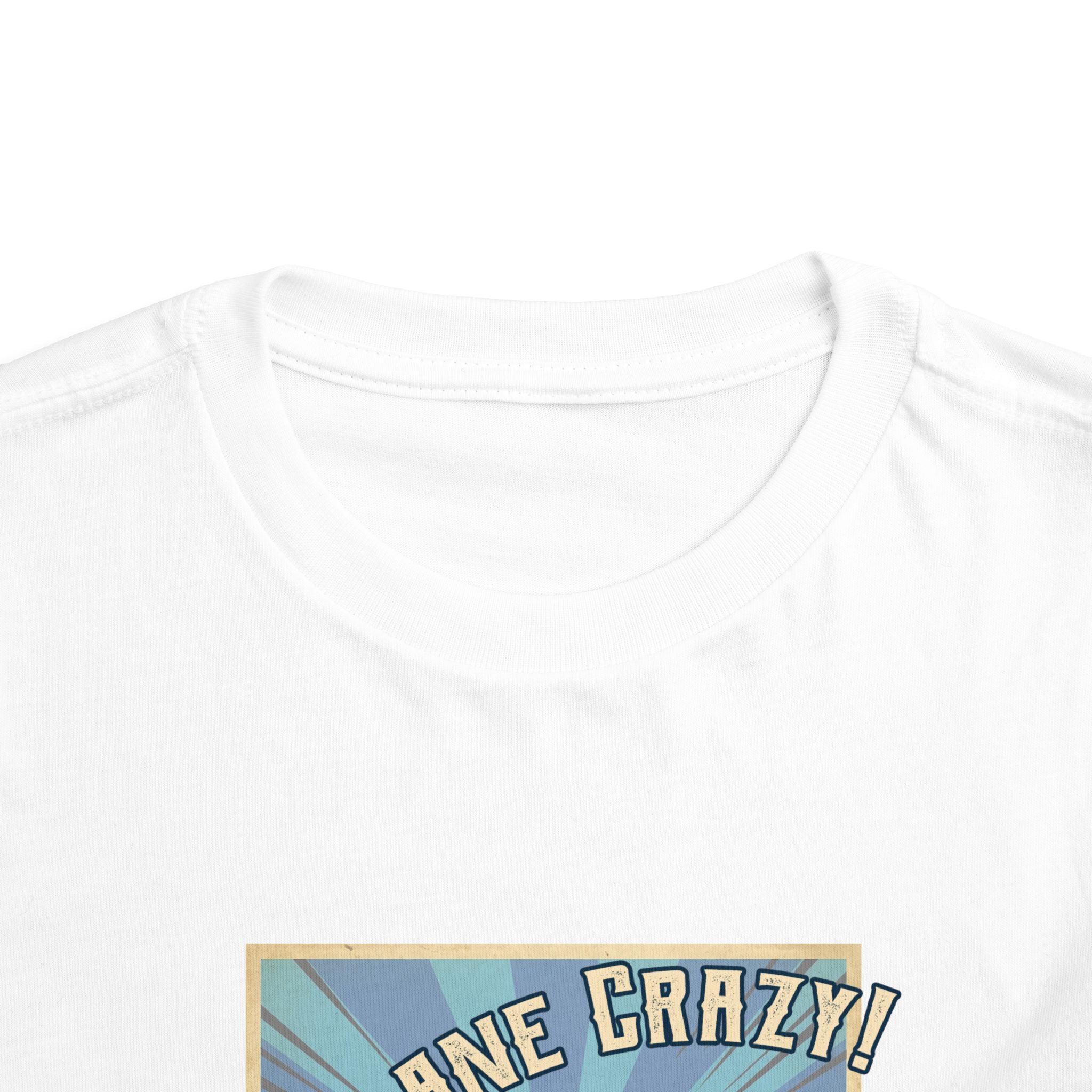 Toddler Plane Crazy Tee — 'I'm Plane Crazy! (Just Ask My Mom)' Vintage Airplane Shirt