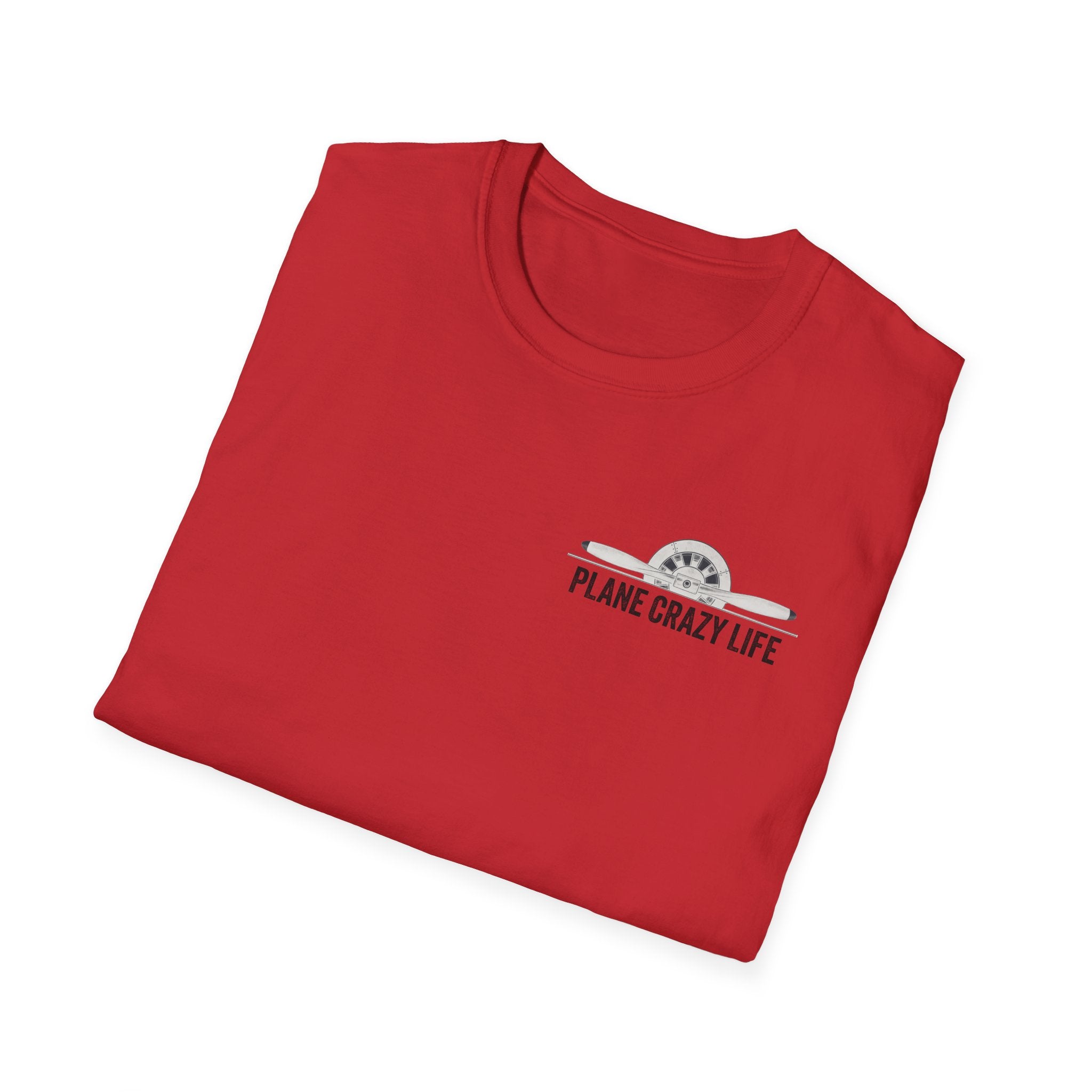 Pinup T-Shirt — “Plane Crazy Life” Vintage Aviation Graphic